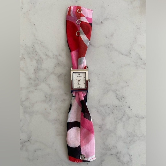 Kessaris Interchangeable Satin Strap Watch NIB - Picture 2 of 7